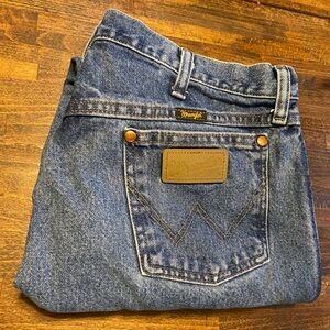 Wrangler 13MWZPW Cowboy Cut Original Fit Men's Jeans Tag 34x30 Blue Denim Rodeo